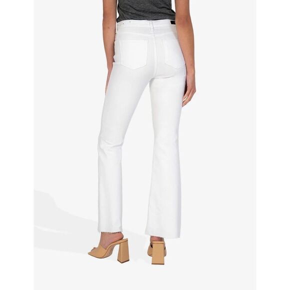 KUT from the Kloth Stella High Rise-Fab AB Flare Size‎ 14 Optic White NWT - Picture 5 of 13